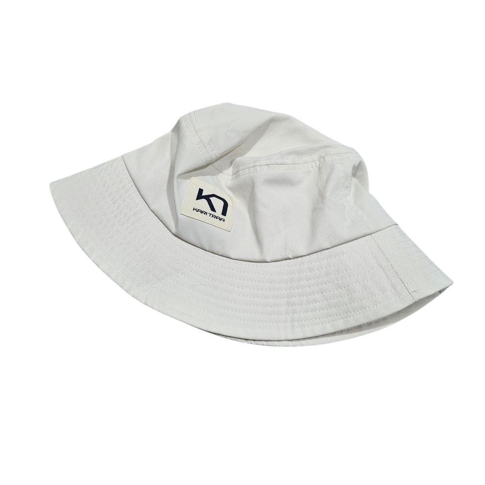 Kari Traa Bucket Hat Women's Beige Logo Outdoor Casual Sun Cap Sample One‎ Size